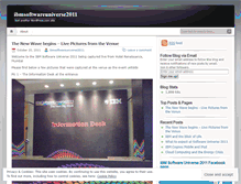 Tablet Screenshot of ibmsoftwareuniverse2011.wordpress.com