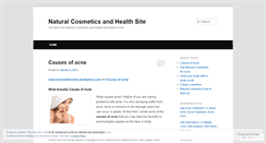 Desktop Screenshot of naturalcosmeticssite.wordpress.com