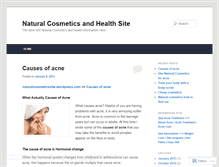 Tablet Screenshot of naturalcosmeticssite.wordpress.com