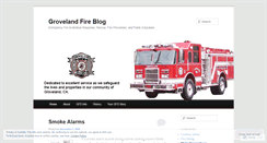 Desktop Screenshot of grovelandfire.wordpress.com