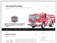 Tablet Screenshot of grovelandfire.wordpress.com