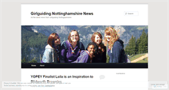 Desktop Screenshot of girlguidingnottinghamshirenews.wordpress.com