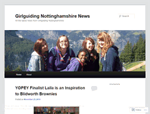 Tablet Screenshot of girlguidingnottinghamshirenews.wordpress.com