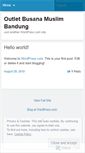 Mobile Screenshot of outletbusanamuslim.wordpress.com