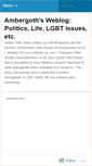 Mobile Screenshot of ambergoth.wordpress.com
