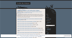 Desktop Screenshot of gideonscrafts.wordpress.com