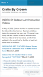 Mobile Screenshot of gideonscrafts.wordpress.com