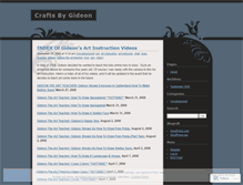 Tablet Screenshot of gideonscrafts.wordpress.com