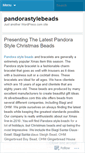 Mobile Screenshot of pandorastylebeads.wordpress.com