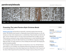 Tablet Screenshot of pandorastylebeads.wordpress.com