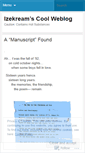 Mobile Screenshot of izekream.wordpress.com