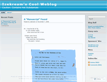 Tablet Screenshot of izekream.wordpress.com