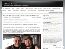 Tablet Screenshot of bibliotecadepoezie.wordpress.com