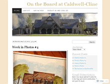 Tablet Screenshot of caldwellcline.wordpress.com