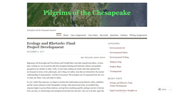 Desktop Screenshot of chesapeakepilgrim.wordpress.com