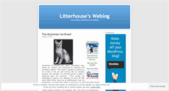 Desktop Screenshot of litterhouse.wordpress.com