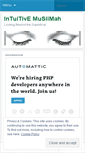 Mobile Screenshot of intuitivemuslima.wordpress.com