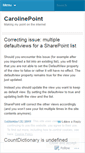 Mobile Screenshot of carolinepoint.wordpress.com