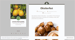 Desktop Screenshot of lemonsandlaundry.wordpress.com