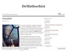 Tablet Screenshot of drmathochist.wordpress.com