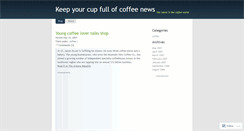 Desktop Screenshot of coffeenews.wordpress.com