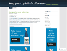 Tablet Screenshot of coffeenews.wordpress.com