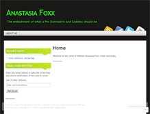 Tablet Screenshot of mistressfoxx.wordpress.com
