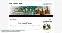 Desktop Screenshot of obatrematiktulangblog.wordpress.com