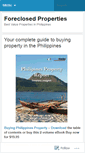 Mobile Screenshot of buyforeclosedproperties.wordpress.com