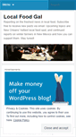 Mobile Screenshot of localfoodgal.wordpress.com