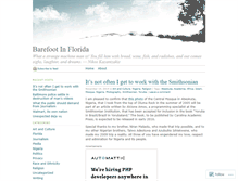 Tablet Screenshot of barefootinflorida.wordpress.com