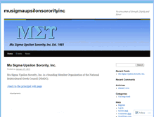 Tablet Screenshot of musigmaupsilonsororityinc.wordpress.com