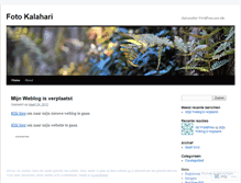 Tablet Screenshot of fotokalahari.wordpress.com