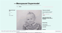 Desktop Screenshot of menopauselsupermodel.wordpress.com