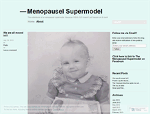 Tablet Screenshot of menopauselsupermodel.wordpress.com