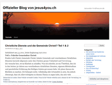 Tablet Screenshot of jesus4youch.wordpress.com