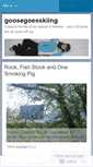 Mobile Screenshot of goosegoesskiing.wordpress.com
