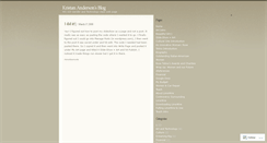 Desktop Screenshot of andersk6.wordpress.com