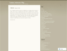 Tablet Screenshot of andersk6.wordpress.com