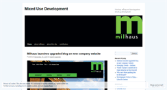 Desktop Screenshot of milhausmixeduse.wordpress.com