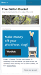 Mobile Screenshot of fivegallonbucket.wordpress.com