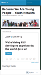 Mobile Screenshot of becauseweareyoungpeople.wordpress.com