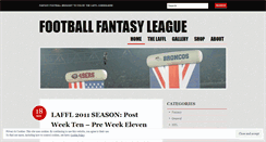 Desktop Screenshot of footballfantasyleague.wordpress.com