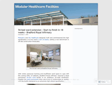 Tablet Screenshot of modularhealthcarefacilities.wordpress.com
