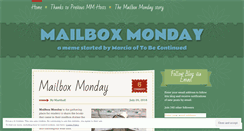 Desktop Screenshot of mailboxmonday.wordpress.com