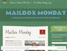 Tablet Screenshot of mailboxmonday.wordpress.com