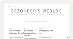 Desktop Screenshot of gezonder.wordpress.com