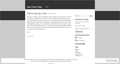 Desktop Screenshot of gotrealfoods.wordpress.com