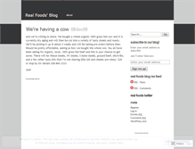 Tablet Screenshot of gotrealfoods.wordpress.com
