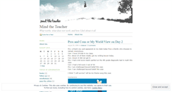 Desktop Screenshot of mindtheteacher.wordpress.com